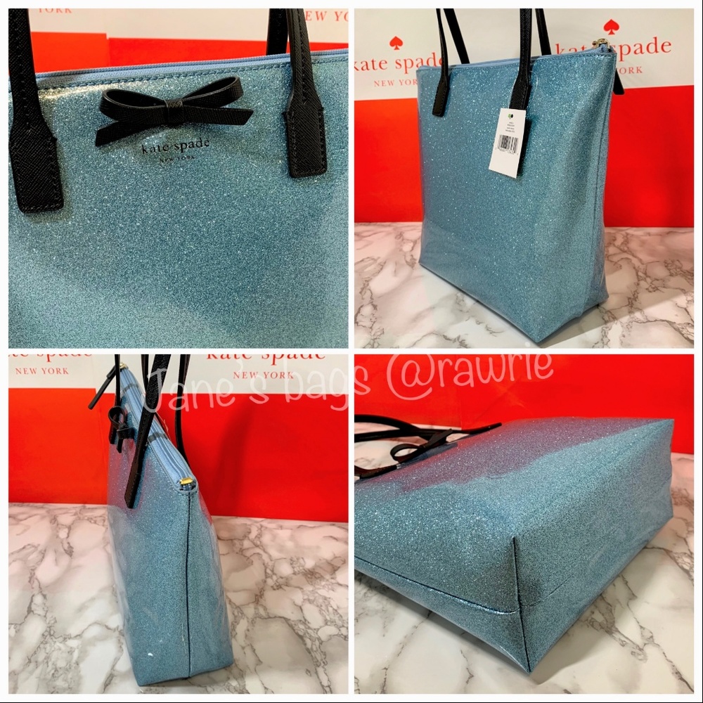 New Kate Spade Glitter Jeralyn Small Tote - Picture 2 of 3